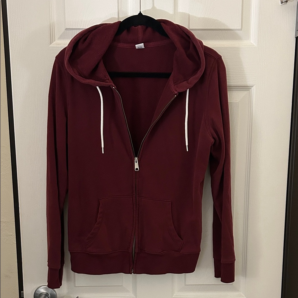 Old Navy Maroon Zip-Up Hoodie